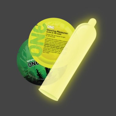 ONE Glowing Pleasures Condoms - Bulk