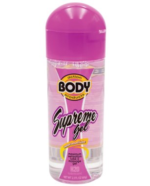 Body Action Supreme Water Based Gel - 2.3 oz Bottle