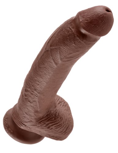 KING COCK 9 IN COCK W/BALLS BROWN