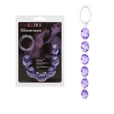 Swirl Pleasure Beads Purple