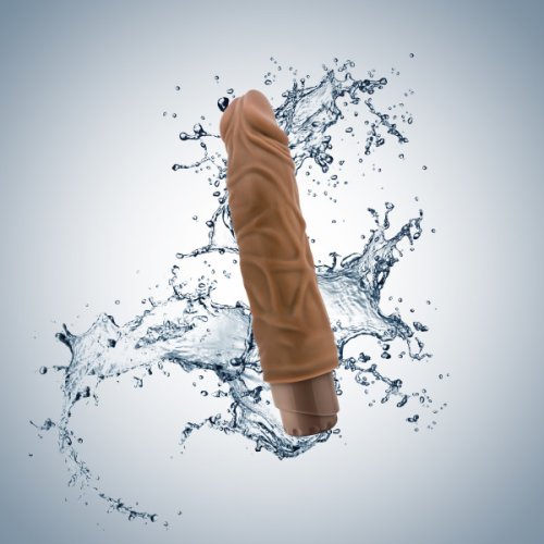 DR SKIN COCK VIBE #10 MOCHA REALISTIC COCK