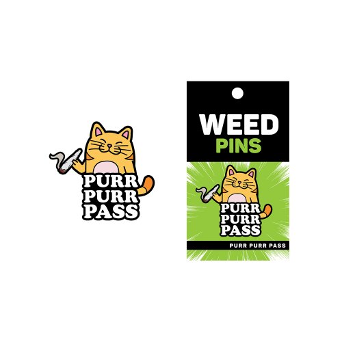 Enamel Pin: Purr Purr Pass