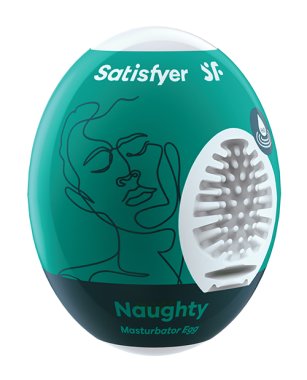 SATISFYER NAUGHTY MASTURBATOR EGG DARK GREEN (NET)