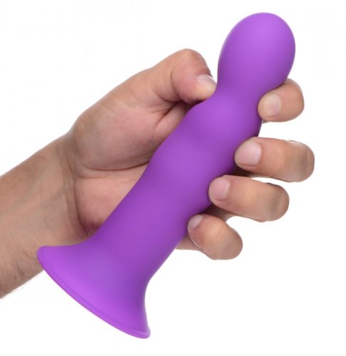 SQUEEZE-IT SILEXPAN DILDO- PURPLE