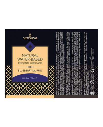 Sensuva Natural Water Based Personal Moisturizer - 1.93 oz Blueberry Muffin