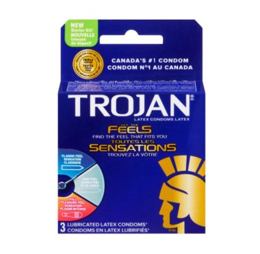 Trojan All The Feels Condoms - 3pk