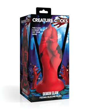 Creature Cocks Demon Claw Fisting Silicone Dildo - Red