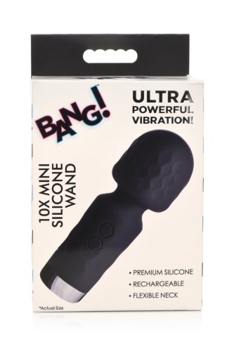 BANG! 10X MINI SILICONE WAND BLACK