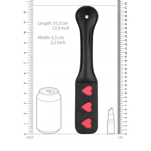 Ouch! Paddle - HEARTS - Black/Red