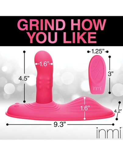 Inmi Spin N\' Grind Rotating & Vibrating Silicone Grinder - Pink