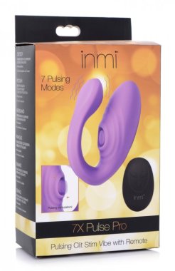 INMI 7X PULSE PRO PULSING CLIT STIM VIBE W/ REMOTE