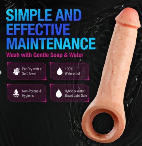 PERFORMANCE PLUS THRIVE 2.5IN SILICONE PENIS XTENDER BEIGE