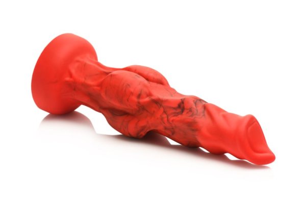 CREATURE COCKS FIRE HOUND SILICONE DILDO MEDIUM