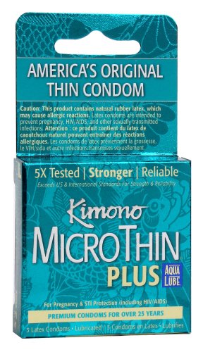 KIMONO MICROTHIN W/ AQUA LUBE 3PK