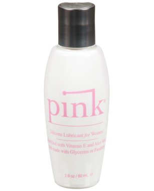 Pink Silicone Lube - 2.8 oz Flip Top Bottle