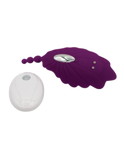 Natalie\'s Toy Box Shell Yeah! Remote Controlled Wearable Panty Vibrator - Purple