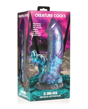 Creature Cocks Dino Dick Silicone Dildo - XL Multi Color
