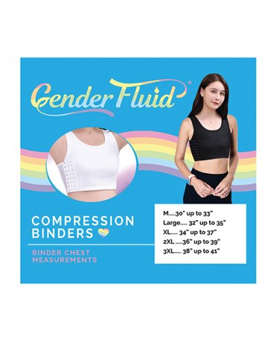 Gender Fluid Chest Compression Binder - M Black