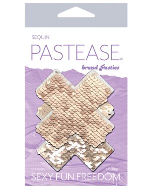 Pastease Premium Color Changing Flip Sequins Cross - Rose Gold O/S
