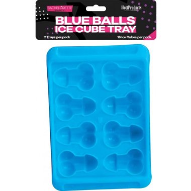 Blue Balls Penis Shapd Ice Cube Tray 2pc