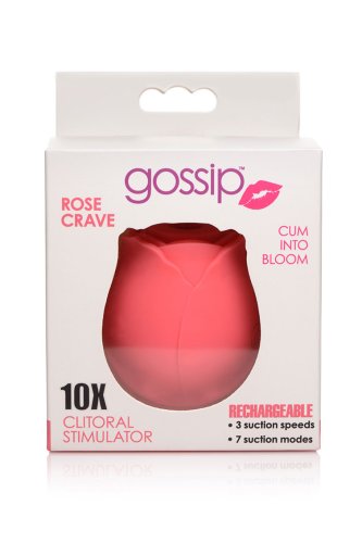 GOSSIP ROSE 10X SUCTION CLIT STIMULATOR CRAVE