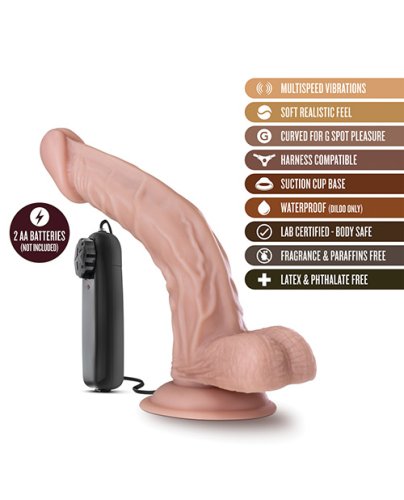 Blush Dr. Skin Dr. Sean 8\" Cock w/Suction Cup - Vanilla