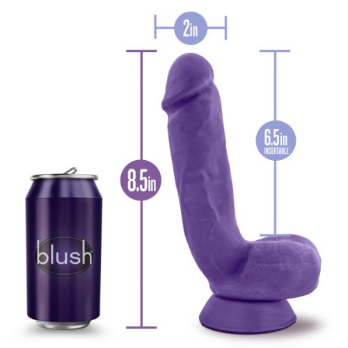 AU NATUREL BOLD POUND 8.5 IN DILDO PURPLE