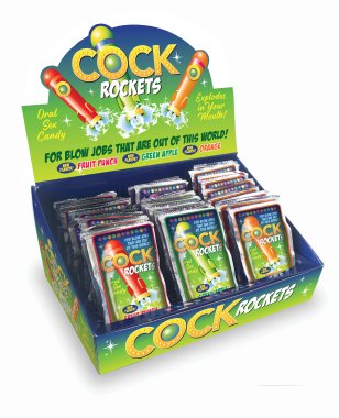 COCK ROCKETS 36PC TROPICAL DISPLAY