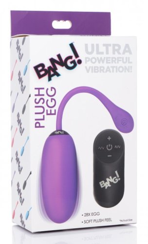 BANG! 28X PLUSH EGG & REMOTE CONTROL PURPLE