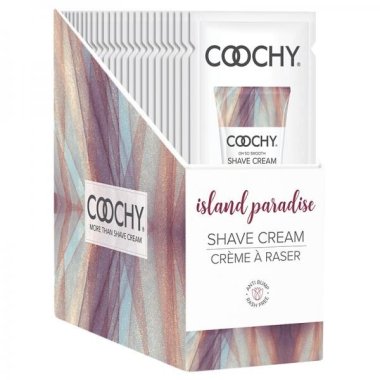 Coochy Shave Cream Island Paradise Foil 15ml Display 24pc