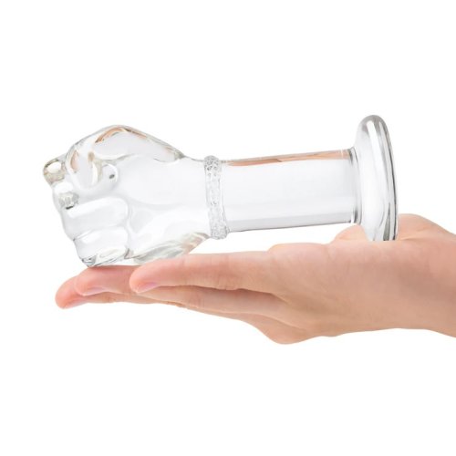 GLAS 5IN GLASS FIST BUTT PLUG