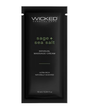 Wicked Sensual Care Sage & Sea Salt Massage Cream - .34 oz
