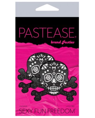 Pastease Premium Day of the Dead Skull - Black/White O/S