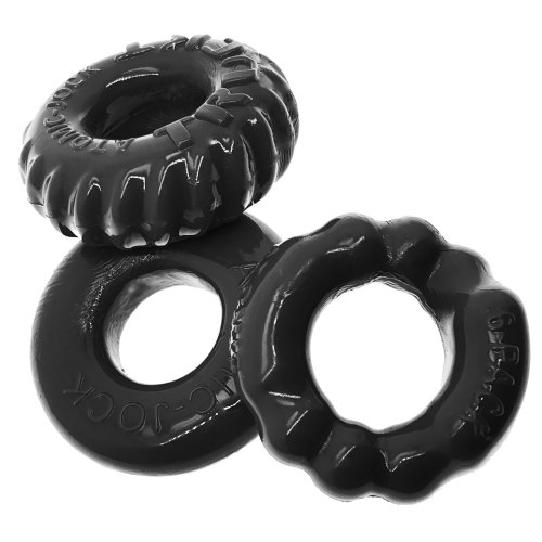 BONEMAKER 3-PACK C-RING BLACK (NET)