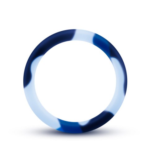 PERFORMANCE SILICONE CAMO COCK RING BLUE CAMOFLAUGE