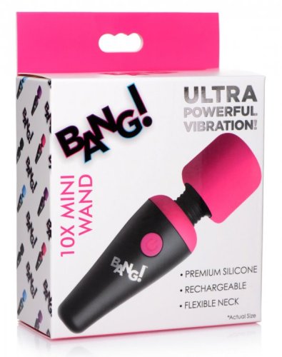 BANG! 10X VIBRATING MINI WAND PINK