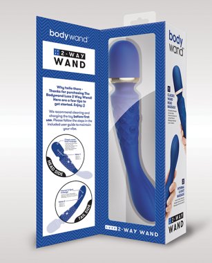 Bodywand Luxe 2 Way Wand Head Massager - Blue