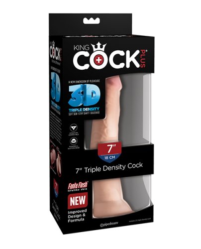 KING COCK PLUS 7 IN TRIPLE DENSITY COCK LIGHT