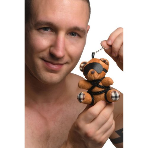 Rope Bondage Teddy Bear Keychain