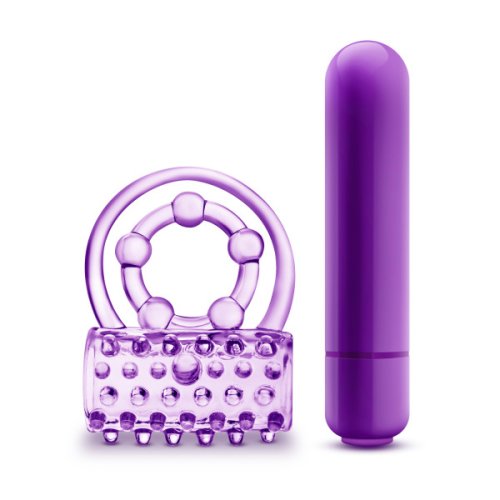 PLAY WITH ME THE PLAYER VIBRATING DOUBLE STRAP COCKRING PURPLE