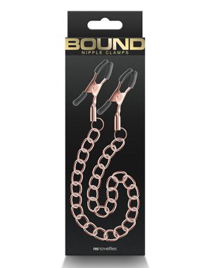 Bound DC2 Nipple Clamps - Rose Gold