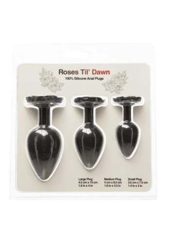 ROSES TIL DAWN SILICONE ANAL PLUG KIT