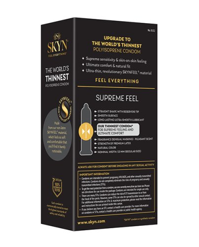 Lifestiles SKYN Supreme Feel Condoms - Pack of 10