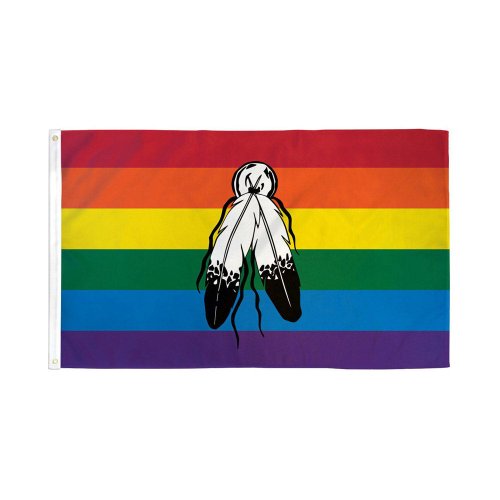Two Spirit Rainbow Flag 3x5\' Polyester