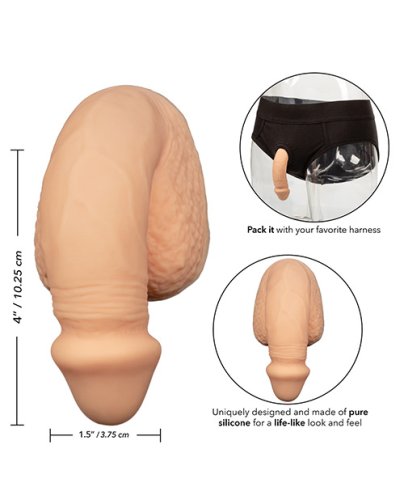 Packer Gear 4\" Silicone Packing Penis - Ivory