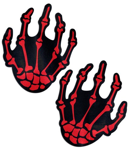 PASTEASE RED SKELETON HANDS