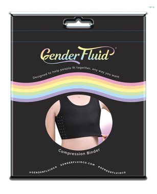 Gender Fluid Chest Compression Binder - L Black