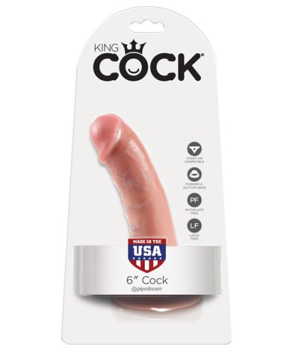 King Cock 6\" Cock - Flesh