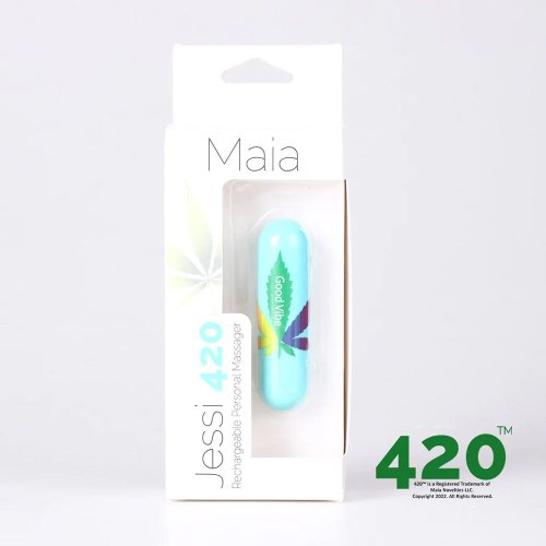 JESSI 420 10 FUNCTION MINI RECHARGEABLE BULLET TEAL
