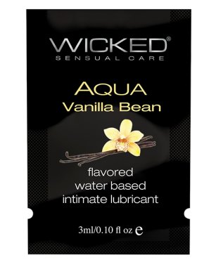 Wicked Sensual Care Water Based Lubricant - .1 oz Vanilla Bean